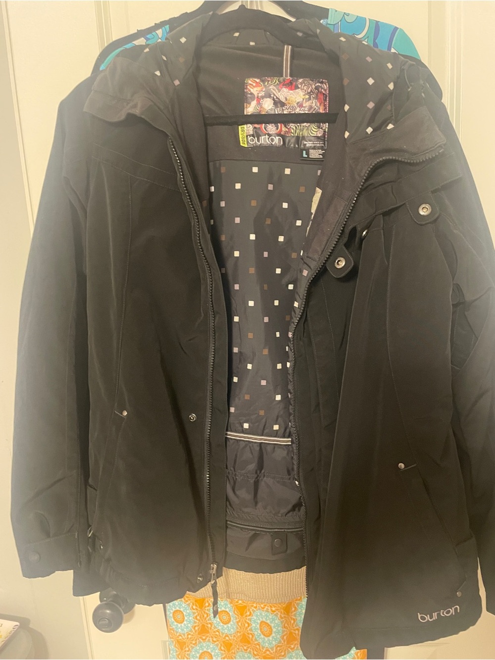 Burton Black Men's Ski Jacket with Hood